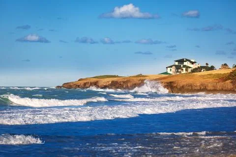 House on the ocean Foto stock