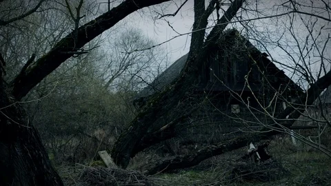 House of the old witch Stock Footage 80537943