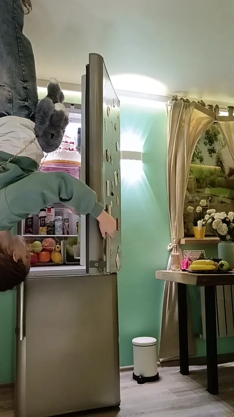 The house is the opposite. kitchen Stock Footage 294053681