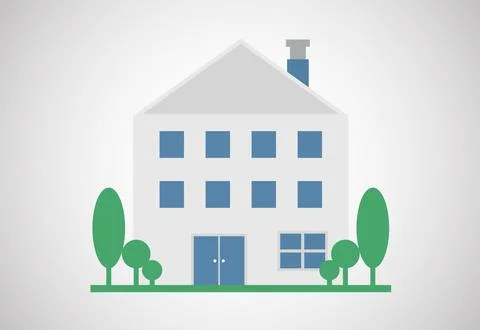 House or home design template vector illustration. Logo for real estate bus.. Stock Illustration
