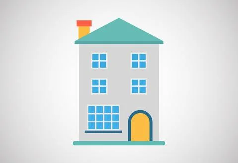 House or home design template vector illustration. Logo for real estate bus.. Stock Illustration
