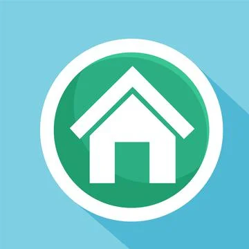 House or lodge flat icon vector illustration symbol Isolated template. Stock Illustration