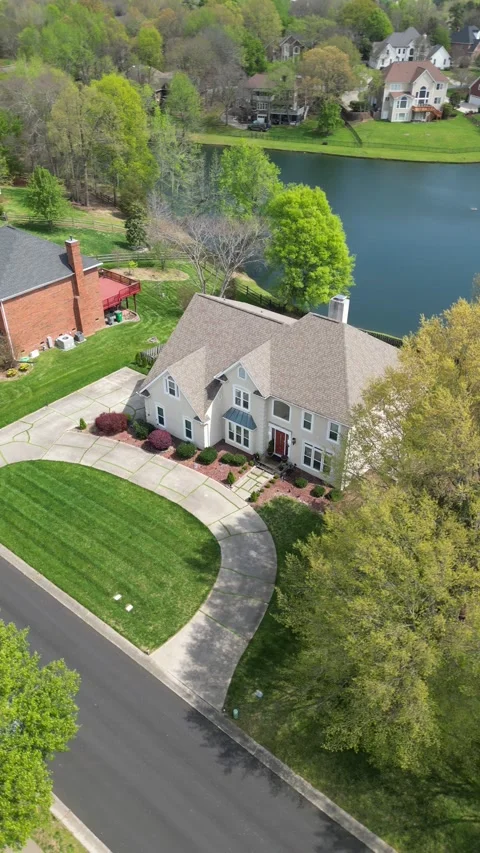 House Orbit Stock Footage 282316046