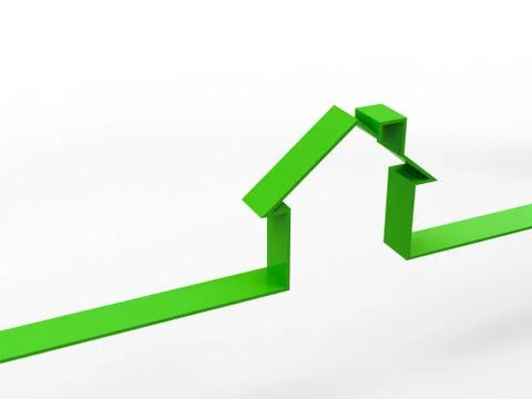 House outline concept Illustrazione stock