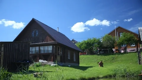 House outside the city Stock Footage 85757579
