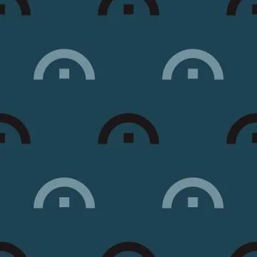 House outside seamless pattern Ilustración de archivo