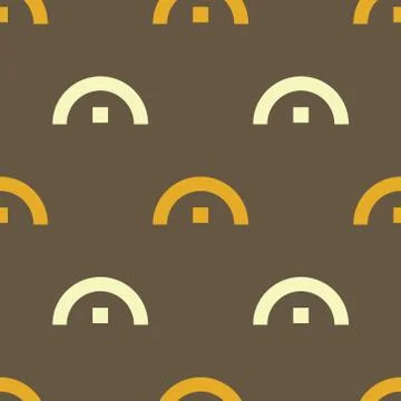 House outside seamless pattern Ilustración de archivo