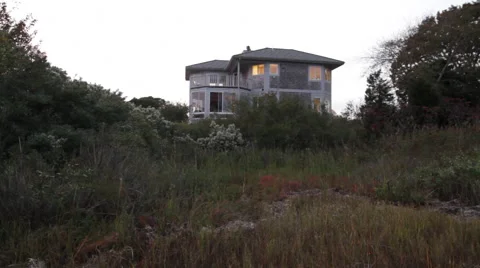 House On Overcast Day Video stock 40813656