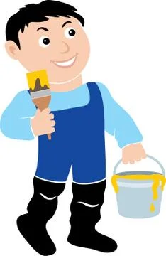 House-painter. Stock Illustration