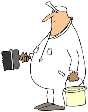 House painter Stock Illustration