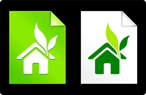 House on Paper Set Stock Illustration