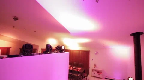 House party light slide 库存影片 39845861