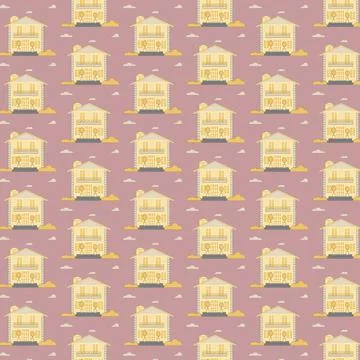 House pattern Stock Illustration