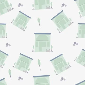 House pattern Stock Illustration