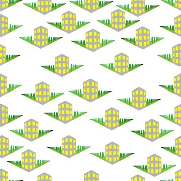 House pattern Illustrazione stock