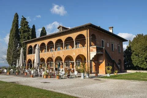 The house of peasant in Udine Stock Photos