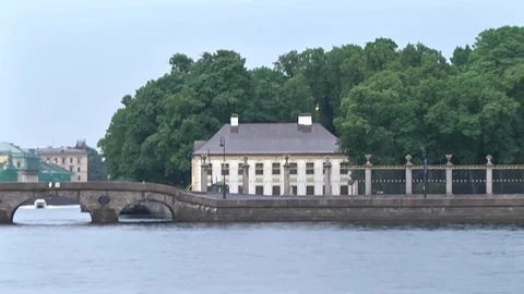 The house of Peter in the Summer garden Video stock 85093855