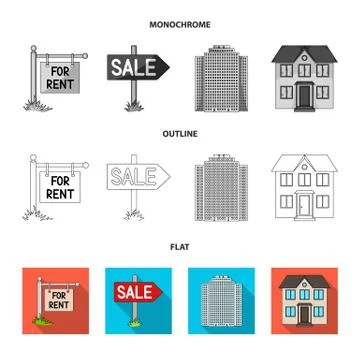 House plan, documents for signing, handshake, terrain plan. Realtor set Ilustración de archivo