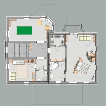 House plan Stock-Illustration