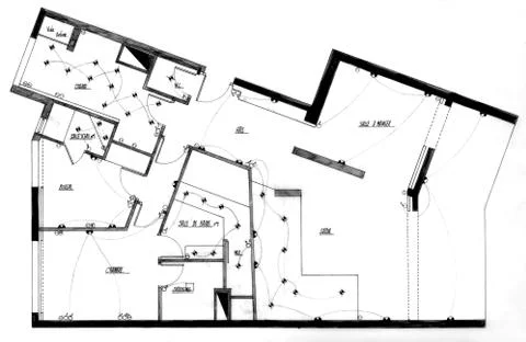 House plan Stock Illustration
