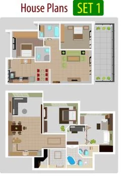 House plan Stock Illustration