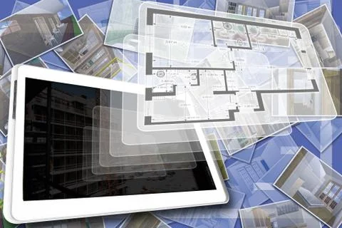 The house plan Illustrazione stock