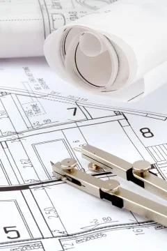 A house plan 스톡 사진