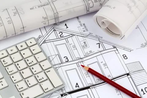 A house plan Stock Photos
