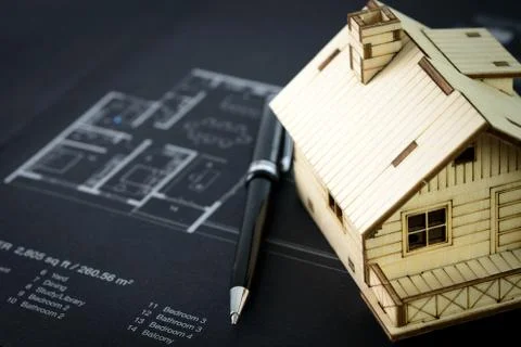 House plan Stock Photos