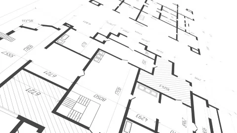 House plan project .Architectural plan .... | Stock Video | Pond5