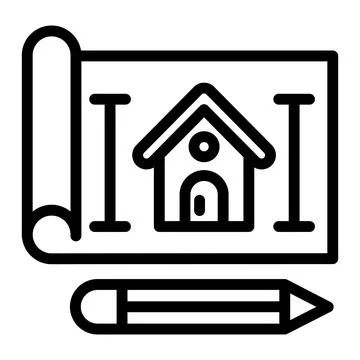 House plan Vector Icon Design Illustration Illustrazione stock