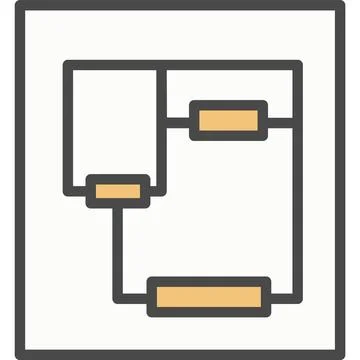 House plan vector icon isolated Stock Illustration