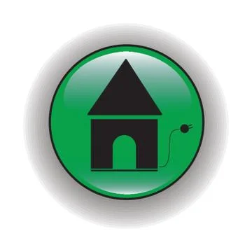 House With Plug Illustration
