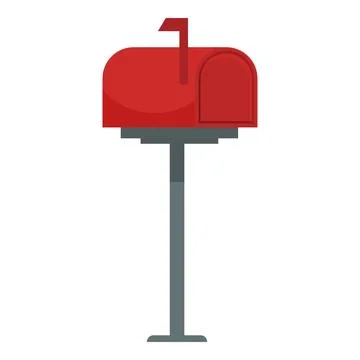 House post box icon cartoon vector. Receive envelope Stock Illustration
