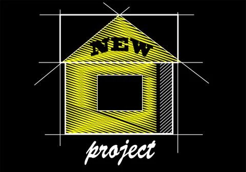 House project Stock Illustration