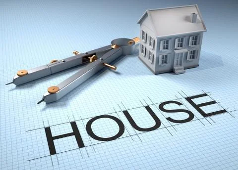 House project Illustrazione stock