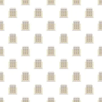 House project pattern seamless vector Stock Illustration