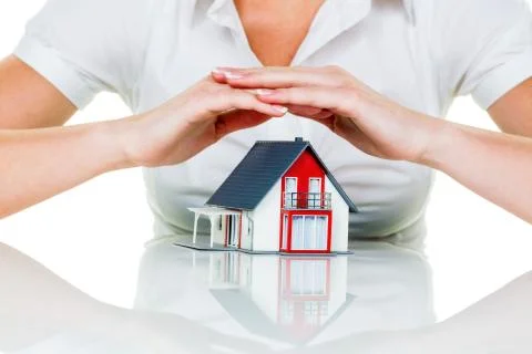 House is protected Stock Photos