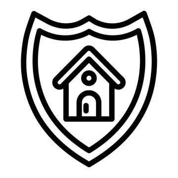 House protection Vector Icon Design Illustration Stock Illustration