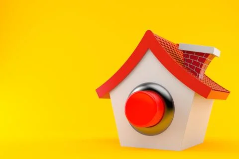 House with push button Stock Illustration
