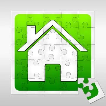House puzzle Stock Illustration