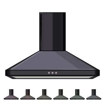 House range hood cartoon vector graphic Stock Illustration