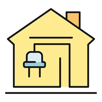 House receiving electricity power from a plug Illustrazione stock