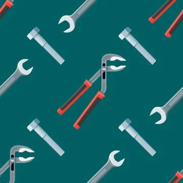 House remodel tools seamless pattern. Stock Illustration