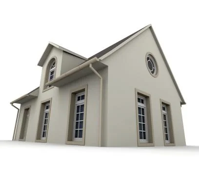 House rendering Illustrazione stock
