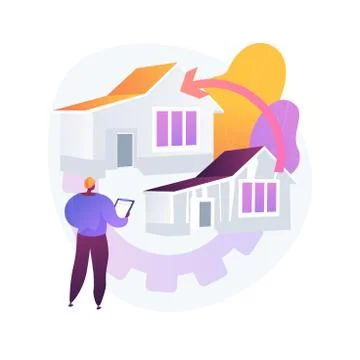 House renovation abstract concept vector illustration. Stock Illustration
