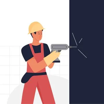 House renovation master Stock Illustration