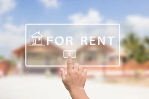 House For Rent Stock Illustration