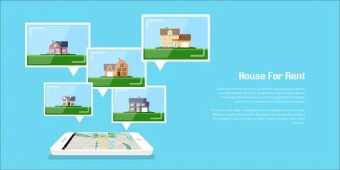 House for rent Stock Illustration