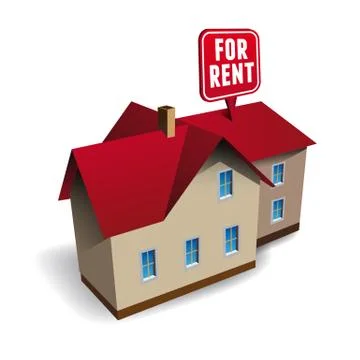 House for rent vector Stock Illustration